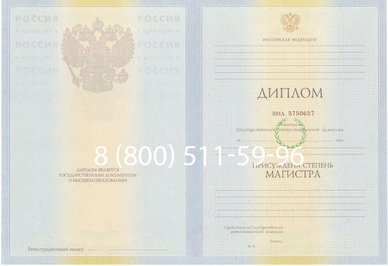 Купить Диплом магистра 2010-2011 годов в Вологде