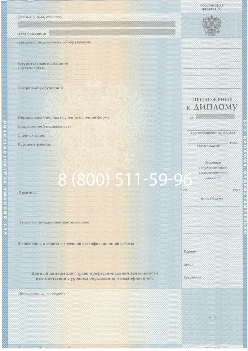 Купить Диплом специалиста 2003-2009 годов в Вологде