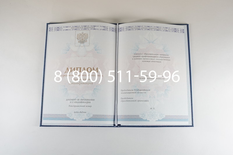 Диплом техникума 2014-2024 года в Вологде